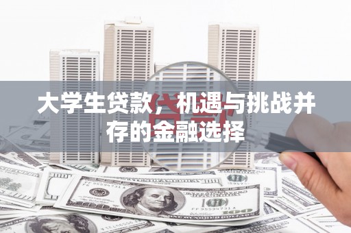 崁顶大学生贷款，机遇与挑战并存的金融选择