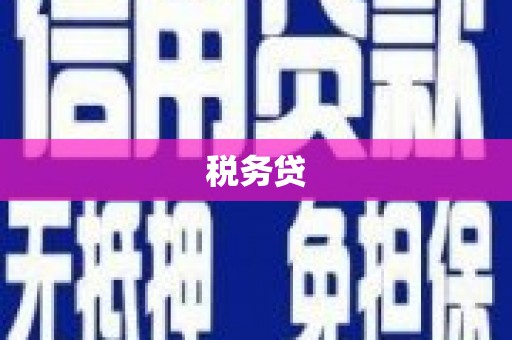 崁顶税务贷