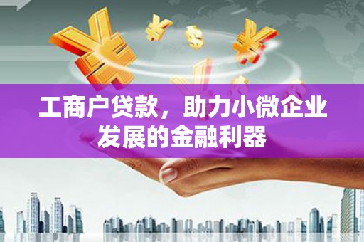崁顶工商户贷款，助力小微企业发展的金融利器