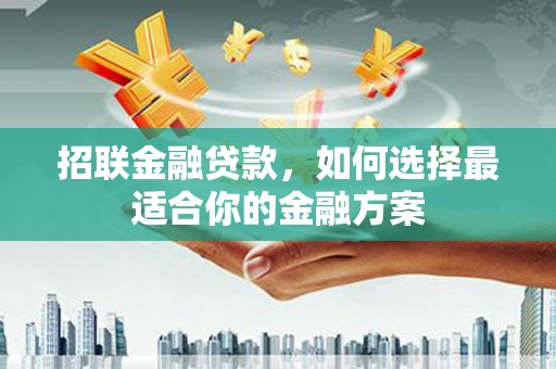 崁顶招联金融贷款，如何选择最适合你的金融方案