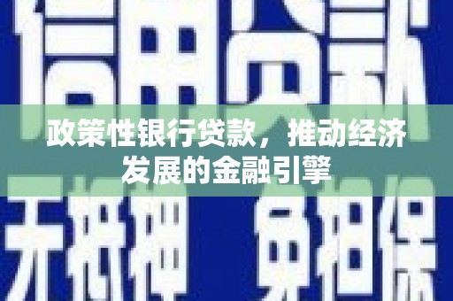 崁顶政策性银行贷款，推动经济发展的金融引擎