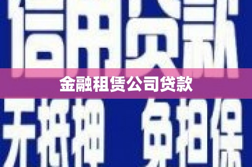 崁顶金融租赁公司贷款