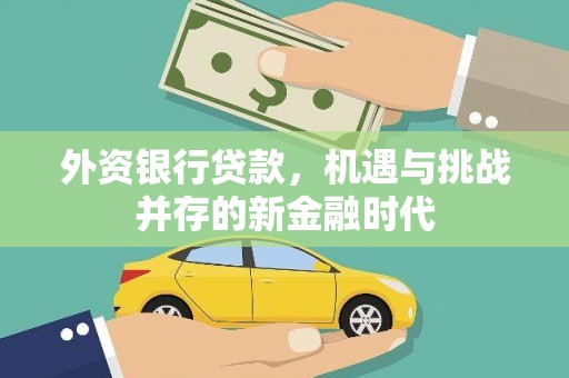 崁顶外资银行贷款，机遇与挑战并存的新金融时代