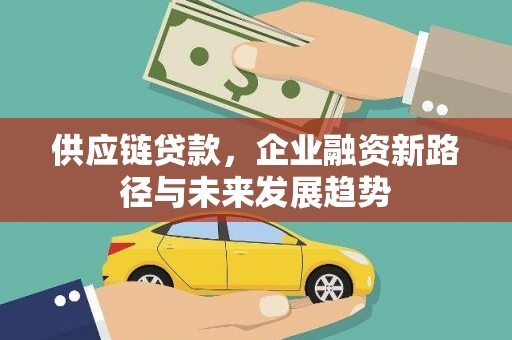 崁顶供应链贷款，企业融资新路径与未来发展趋势