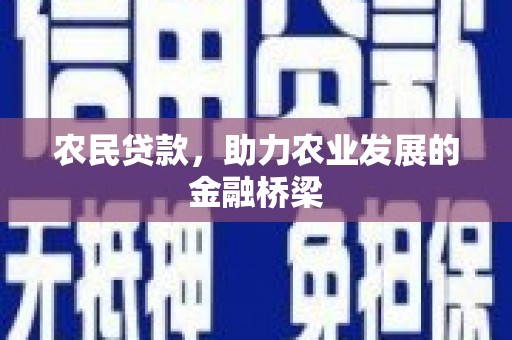 崁顶农民贷款，助力农业发展的金融桥梁