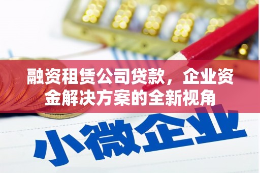 崁顶融资租赁公司贷款，企业资金解决方案的全新视角