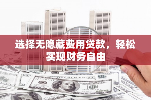 崁顶选择无隐藏费用贷款，轻松实现财务自由
