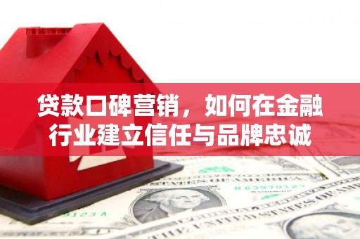 崁顶贷款口碑营销，如何在金融行业建立信任与品牌忠诚