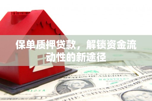 崁顶保单质押贷款，解锁资金流动性的新途径