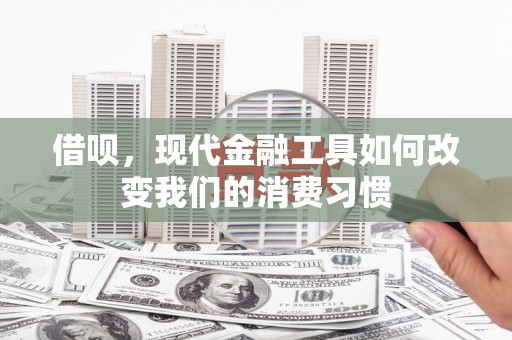 崁顶借呗，现代金融工具如何改变我们的消费习惯