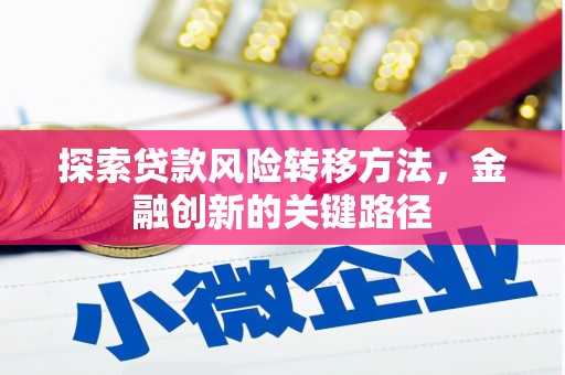 崁顶探索贷款风险转移方法，金融创新的关键路径