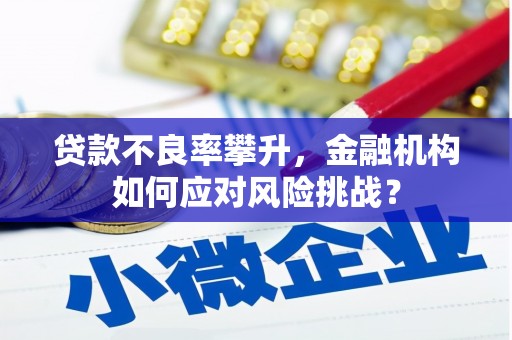 崁顶贷款不良率攀升，金融机构如何应对风险挑战？