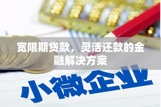 崁顶宽限期贷款，灵活还款的金融解决方案