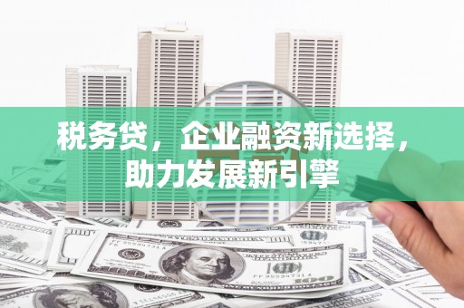 崁顶税务贷，企业融资新选择，助力发展新引擎