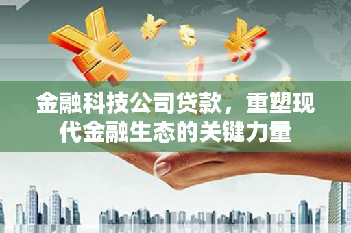 崁顶金融科技公司贷款，重塑现代金融生态的关键力量