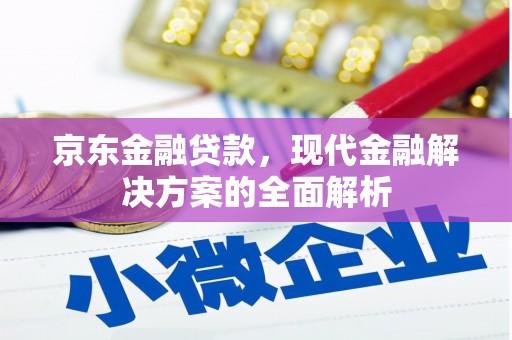 崁顶京东金融贷款，现代金融解决方案的全面解析
