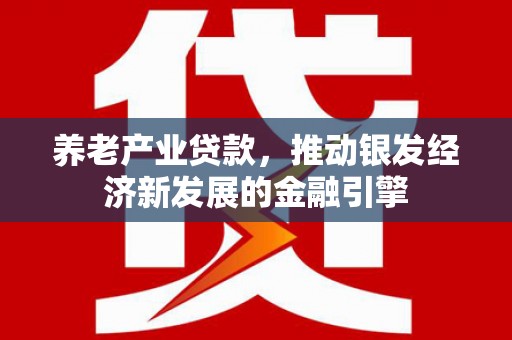 崁顶养老产业贷款，推动银发经济新发展的金融引擎