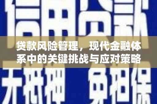 崁顶贷款风险管理，现代金融体系中的关键挑战与应对策略