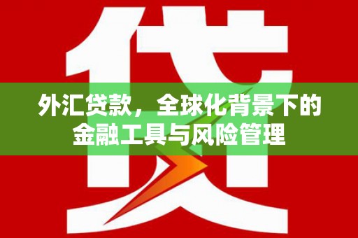 崁顶外汇贷款，全球化背景下的金融工具与风险管理